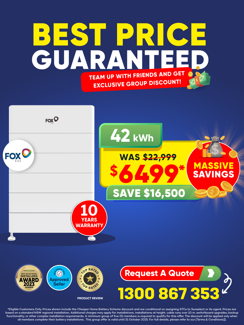 solar battery on sale banner