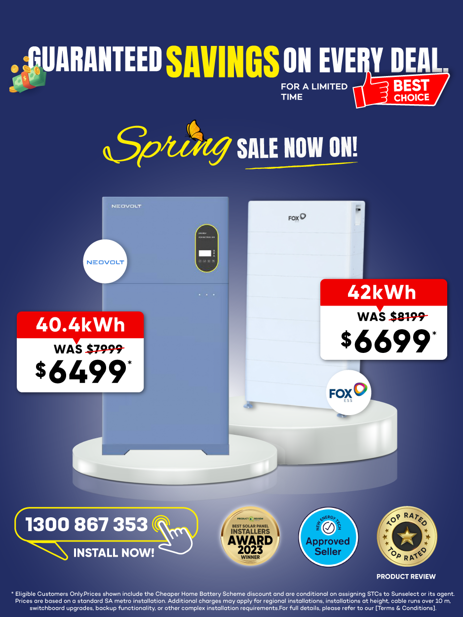 solar battery on sale banner