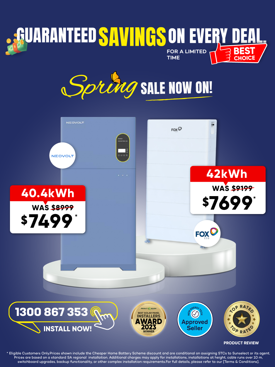 solar battery on sale banner