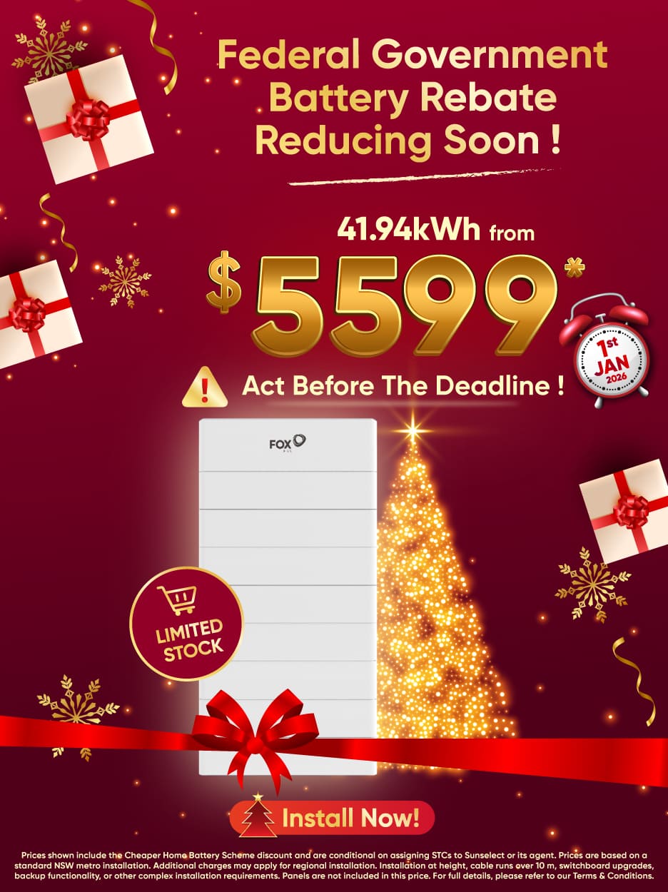 solar battery on sale banner