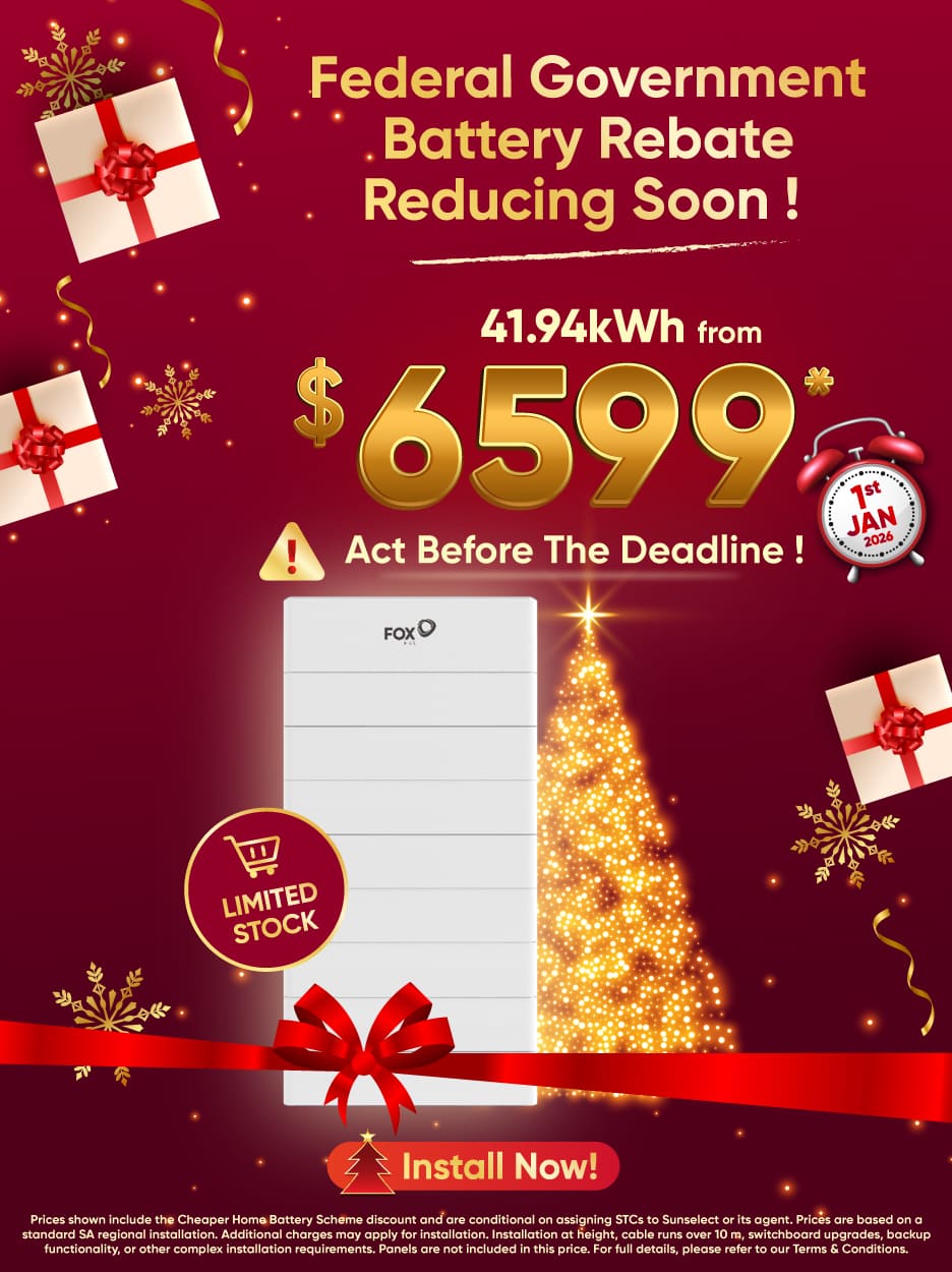 solar battery on sale banner