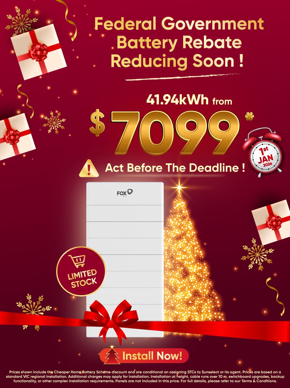 solar battery on sale banner