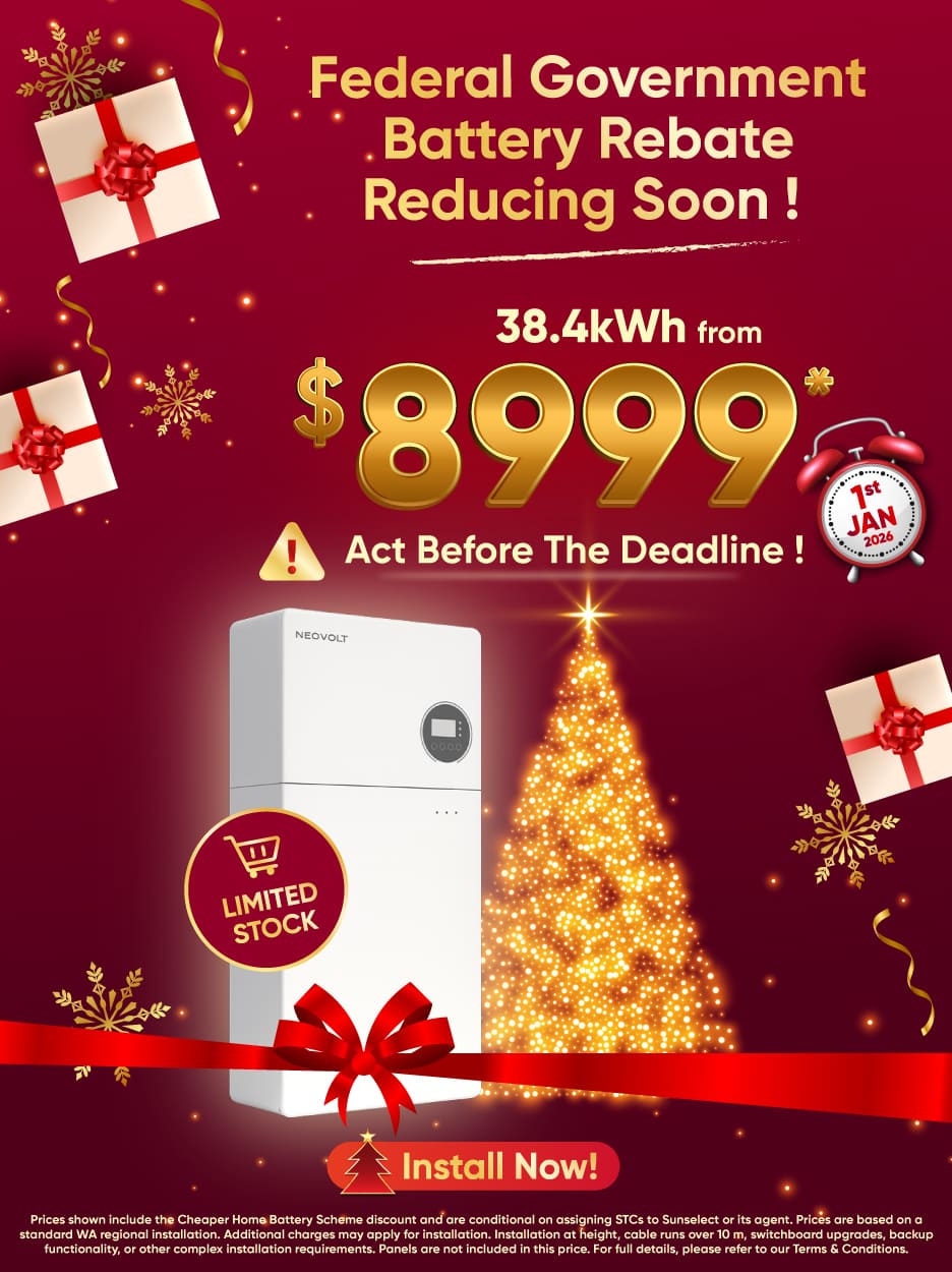 solar battery on sale banner