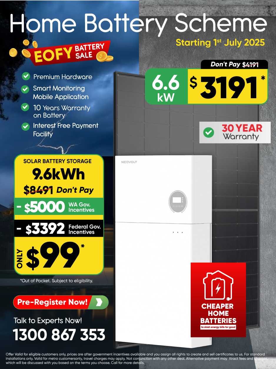 solar battery on sale banner