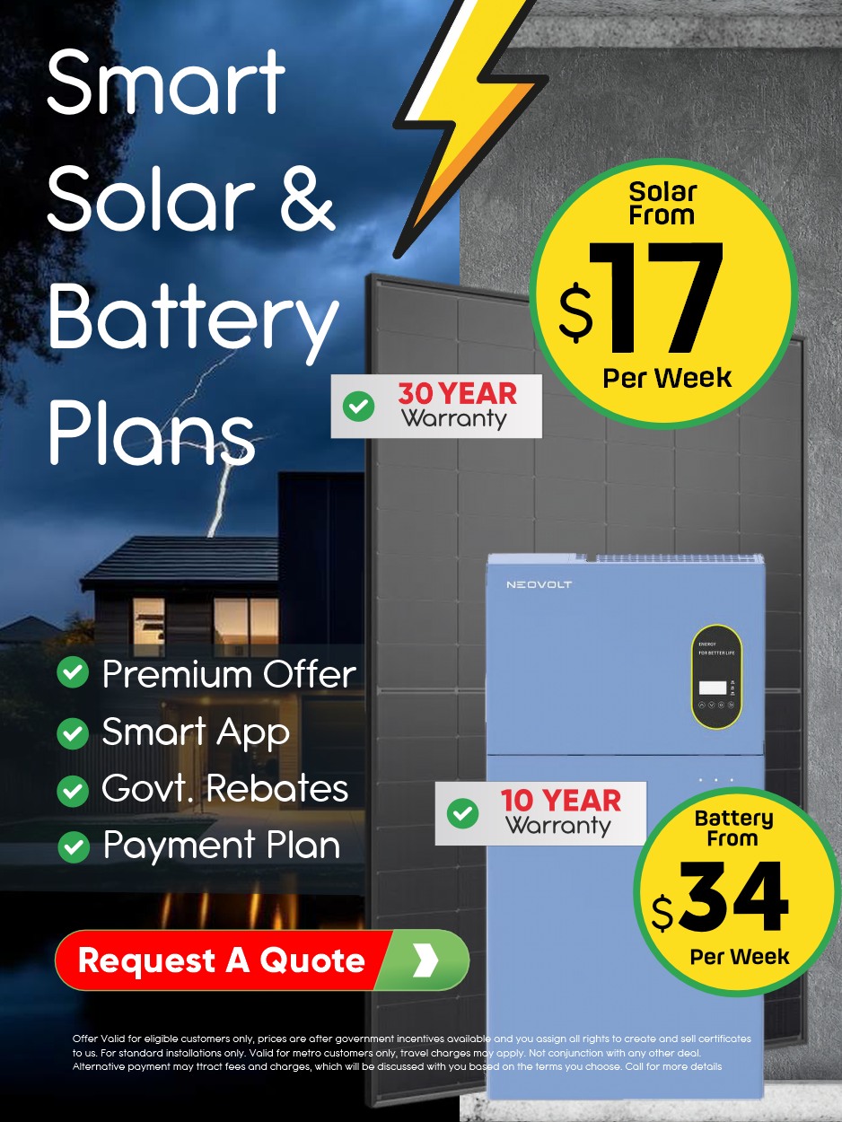 solar battery on sale banner