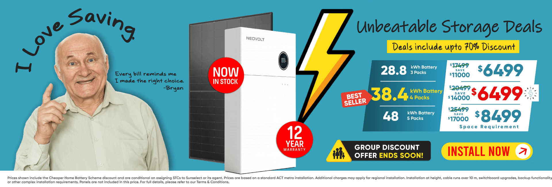 battery on sale banner