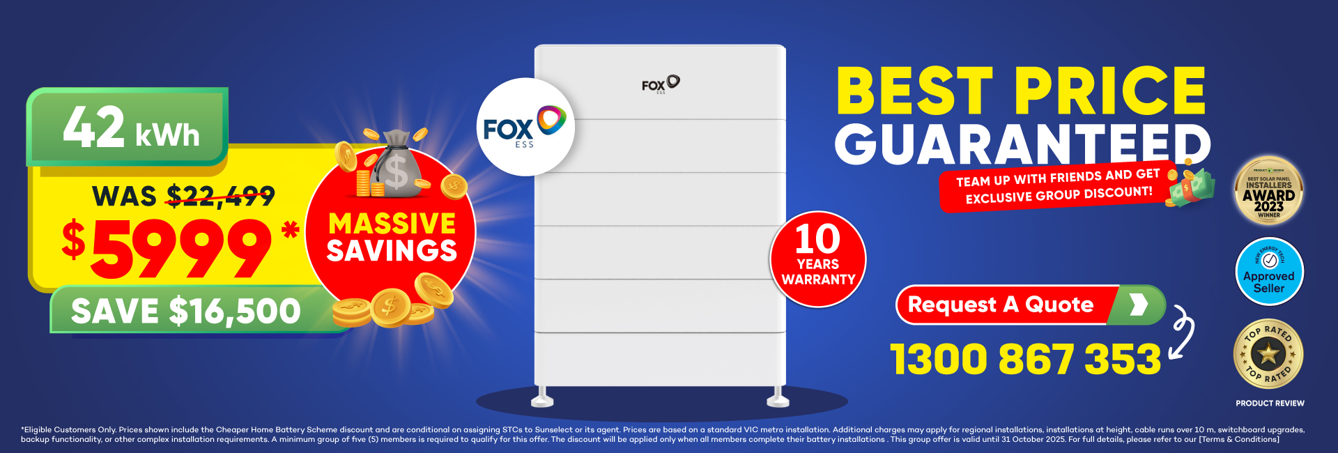 battery on sale banner