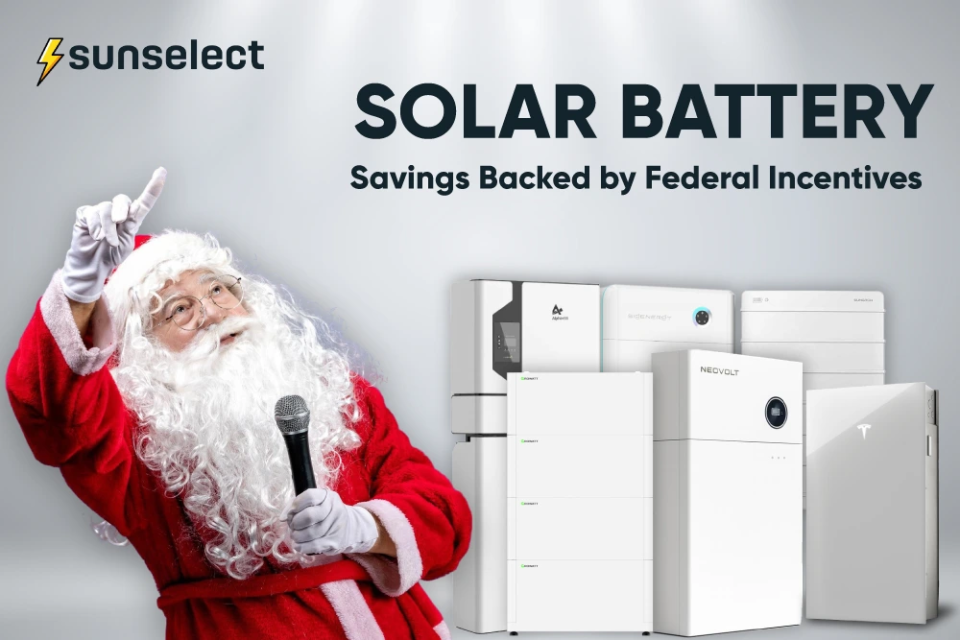 Make This Christmas Smarter: Solar Battery Savings Backed by Federal Incentives