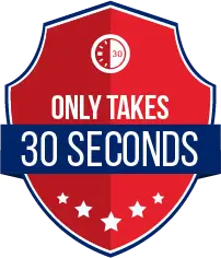 Only takes thirty seconds icon